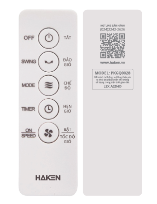 Điều khiển cầm tay quạt PKGQ0028