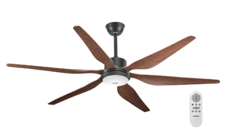 Quạt trần đèn DC 6 cánh Model HK-QT01-66BW