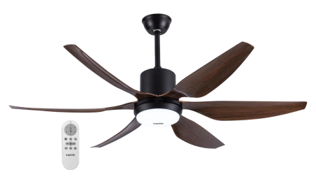 Quạt trần đèn DC 6 cánh HAKEN Model HK-QT01BW