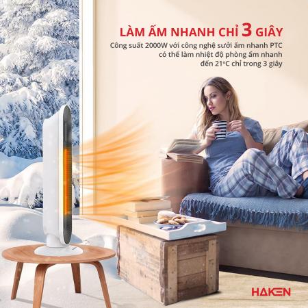 Quạt sưởi gốm HAKEN Model HK-QS26