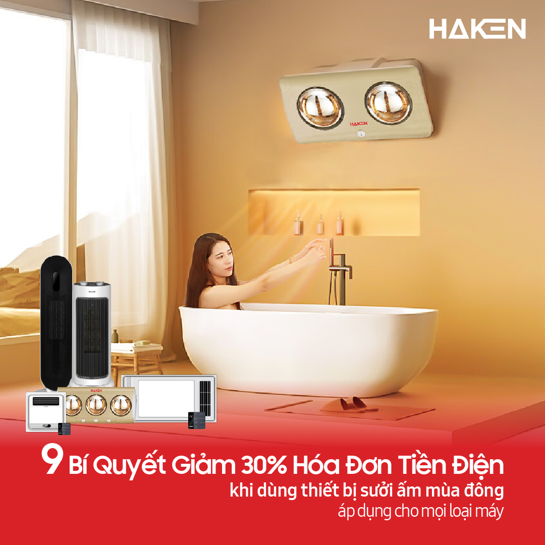 9 Bí Quyết Giảm 30% Hóa Đơn Tiền Điện Khi Dùng Thiết Bị Sưởi Ấm Mùa Đông (Áp Dụng Cho Mọi Loại Máy)