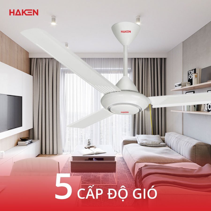 Giới thiệu về quạt trần 3 cánh HAKEN